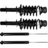 Fits 2007 2008 2009 VW Golf Jetta City Front Strut Assembly & Rear Shocks