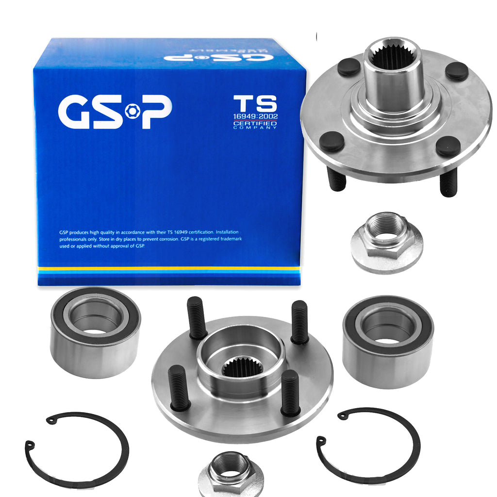 New Pair Front Wheel Hub Bearing Repair Kit Assembly For Ford Focus 2011-2009