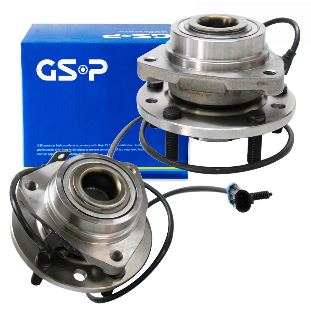 GSP New 1 Pair Front Wheel Hub Bearing Assembly For Chevy S 10  Blazer 4x4 SUV