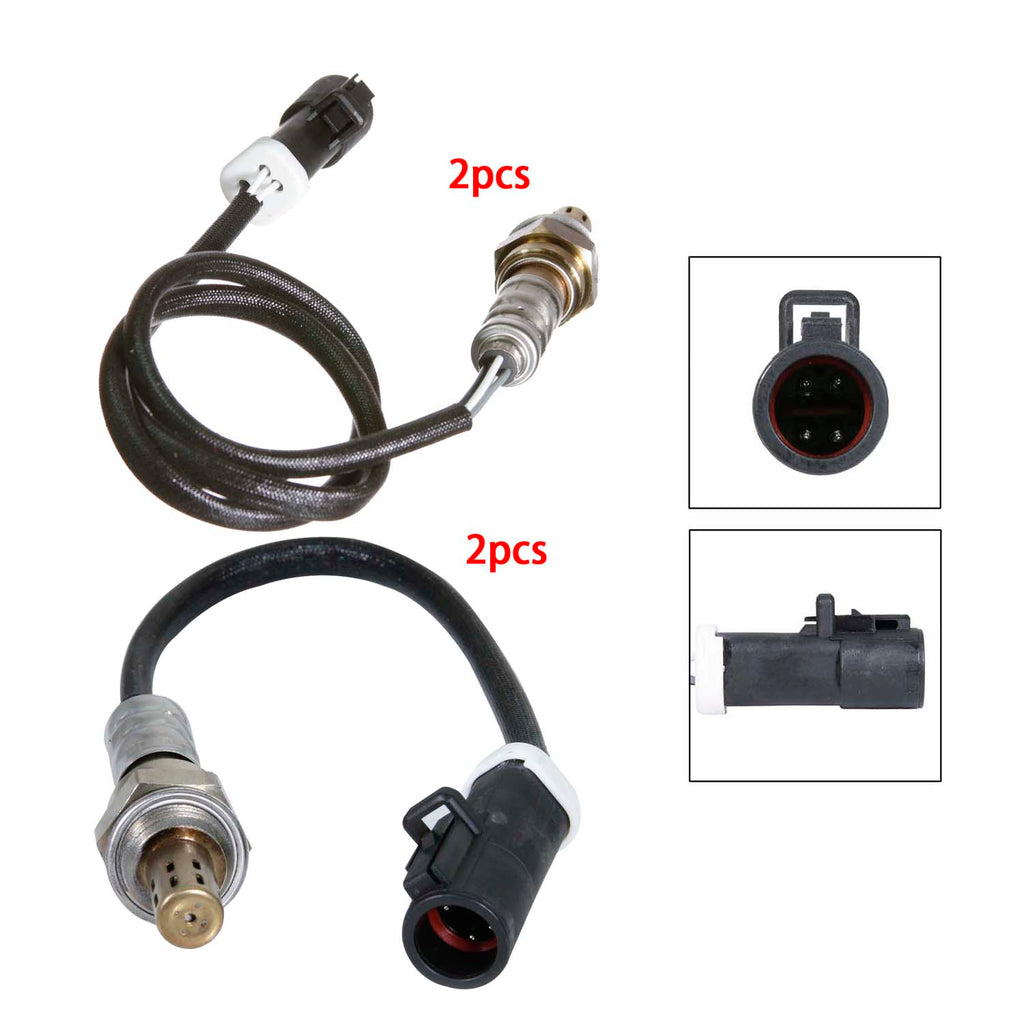 4Pcs Upstream & Downstream Oxygen O2 Sensor For Ford E-150 E-250 E-350 5.8L 1996