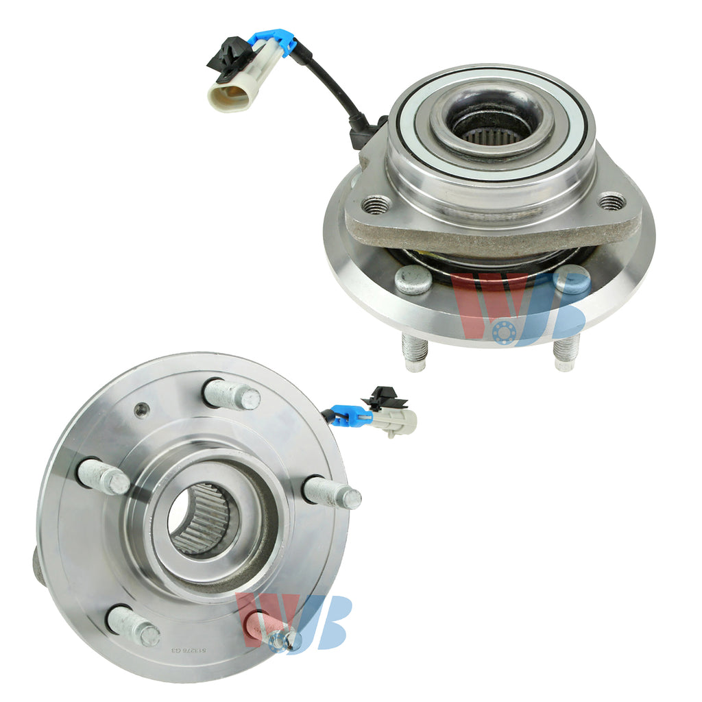 WJB 2 Front Wheel Hub Bearing Assembly Fit Chevy Equinox Torrent VUE XL-7