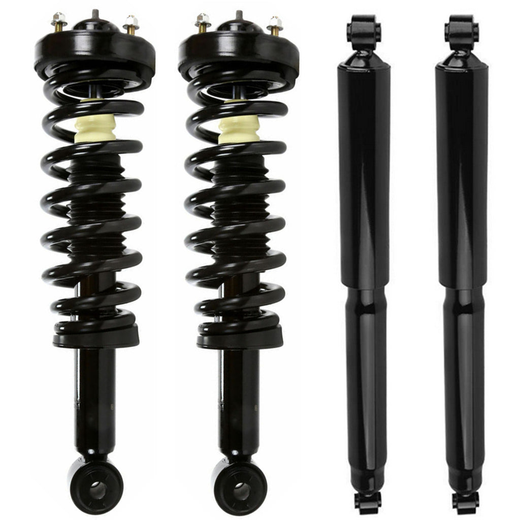 Fits 2009 2010 Ford F-150 4.6L 5.4L RWD Front Complete Struts & Rear Shocks