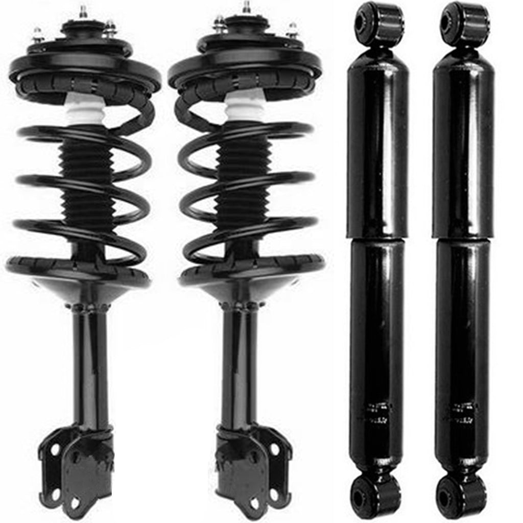 For 2006 2007 2008 Honda Pilot FWD Rear Pair Shocks and Front Complete Struts