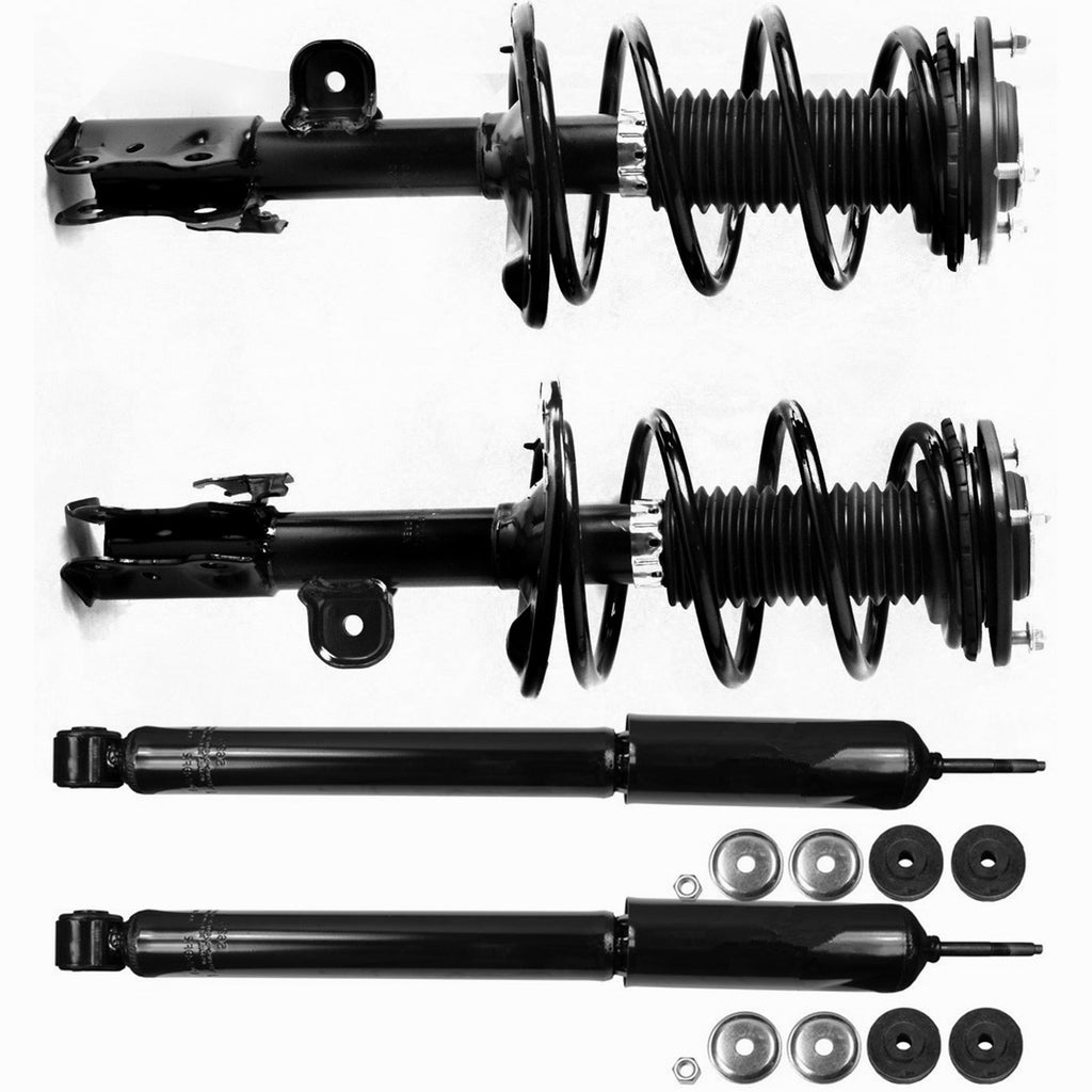 For 2006 - 2012 Nissan Versa Hatchback Front Struts & Coil Spring Rear Shocks