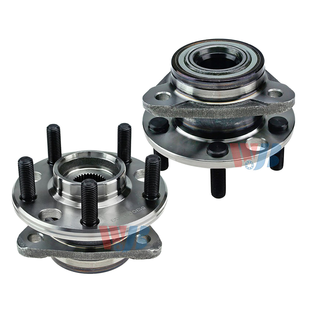 WJB 2 Front Wheel Hub Bearing Assembly Fit Buick Skyhawk Chevy Cavalier Firenza