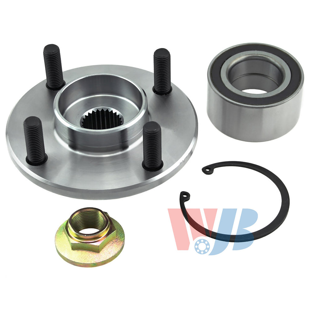 WJB Front Wheel Hub Bearing Repair Kit Assembly For Ford Focus 2000-2011