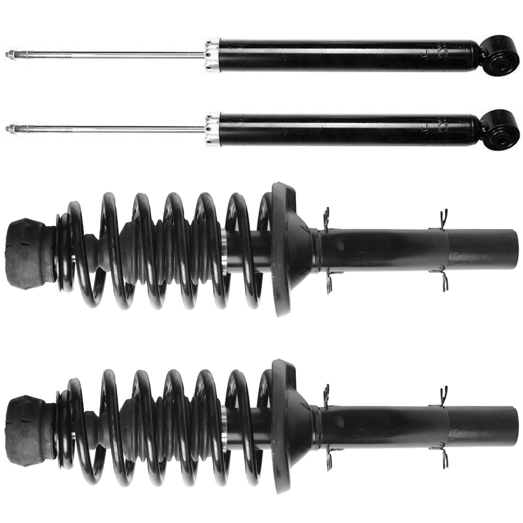 Front Struts & Spring Assembly + Rear Shocks Fits 1998 - 2006 VW Beetle Jetta