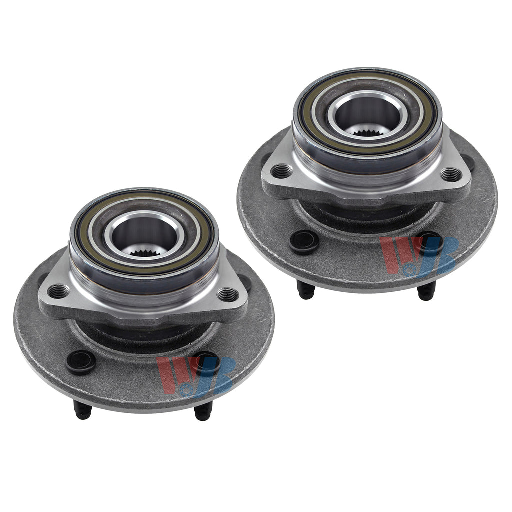 WJB 2 Front Wheel Hub Bearing Assembly Fit Dodge Ram 1500 4WD 2-Wheel ABS 01-00