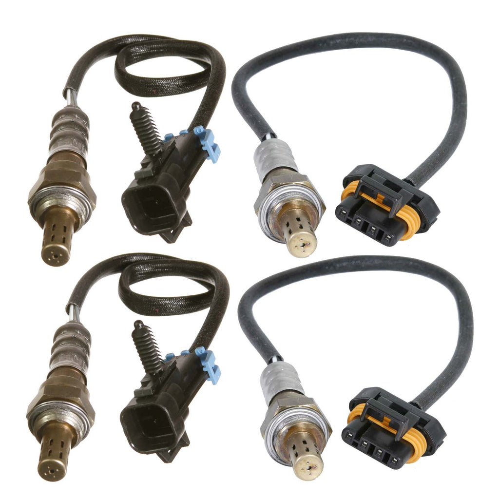 4Pcs Upstream + Downstream O2 Oxygen Sensor For Chevrolet GMC V8 2002-1996