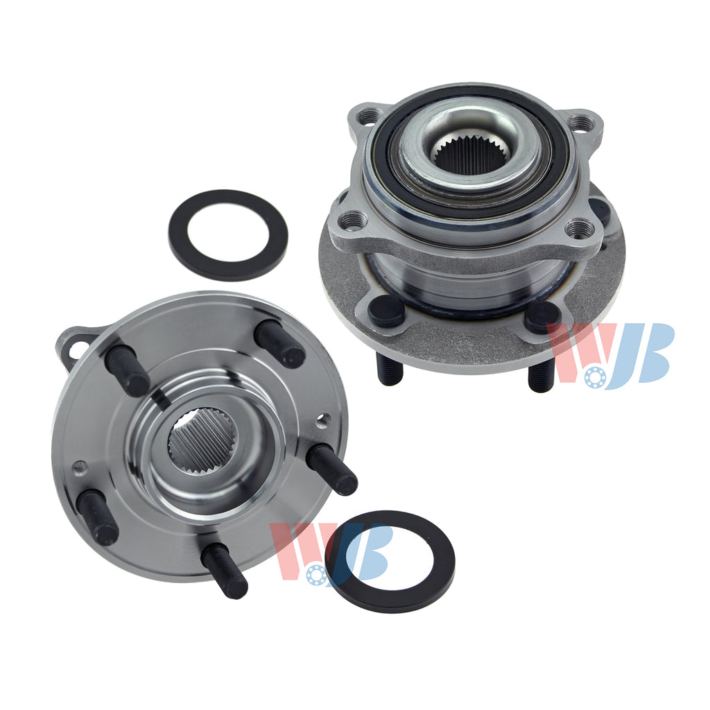 WJB 2 Front Rear Wheel Hub Bearing Assembly Fit HYUNDAI Santa Kia Sorento AWD