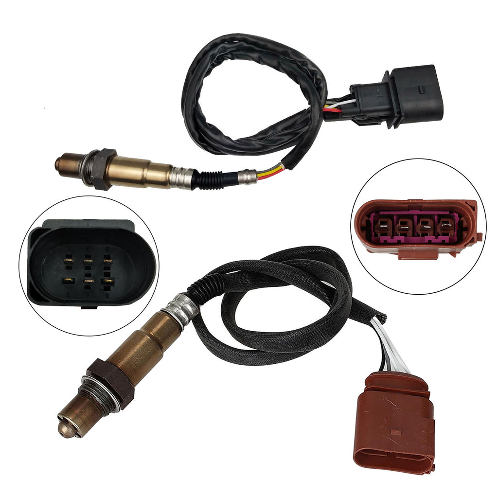 2Pcs O2 Oxygen Sensor Upstream & Downstream For 2001 2002 Audi TT Quattro 1.8L