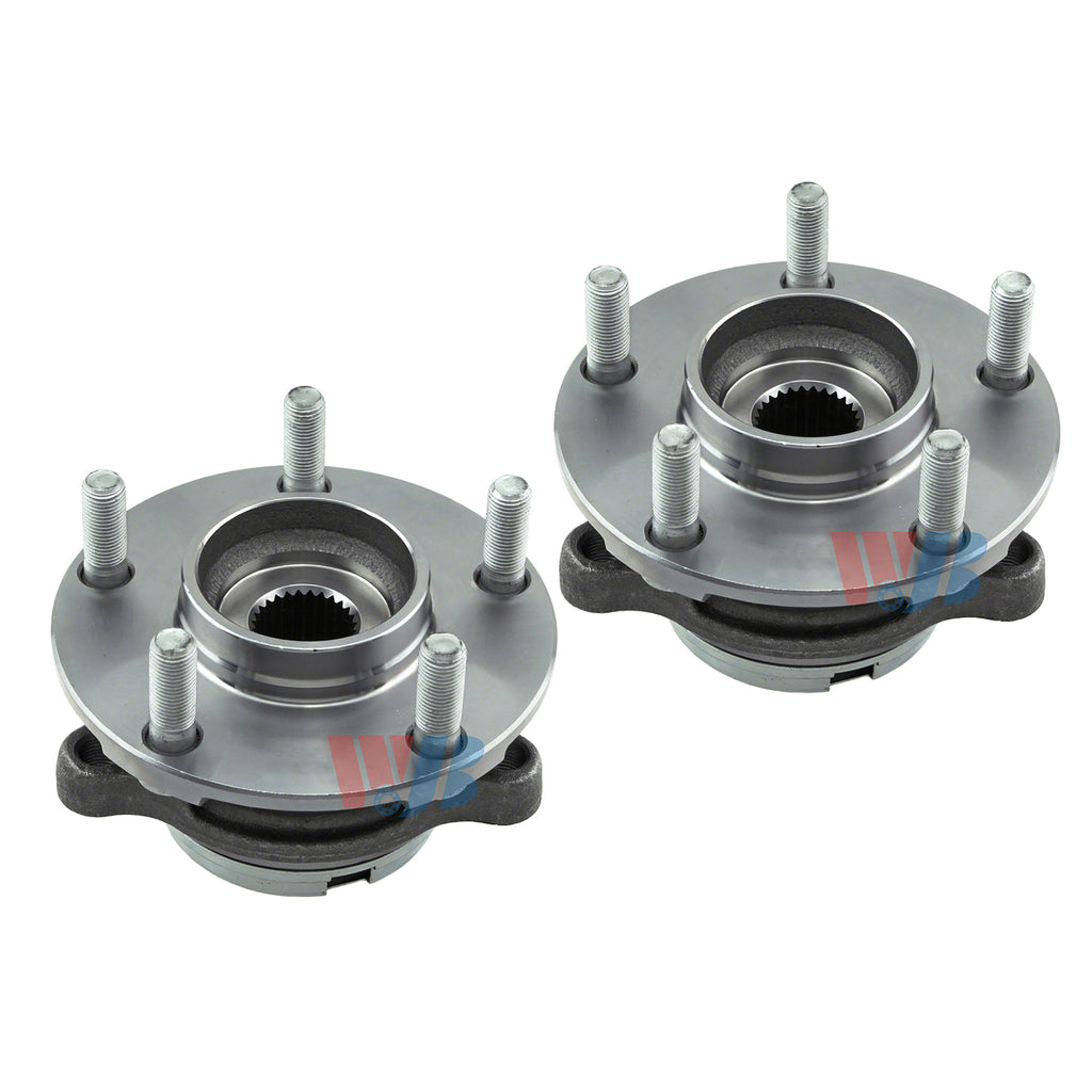 WJB 2 Front Wheel Hub Bearing Assembly Fit Infiniti JX35 Q50 Q70 M35 M37 M56 AWD