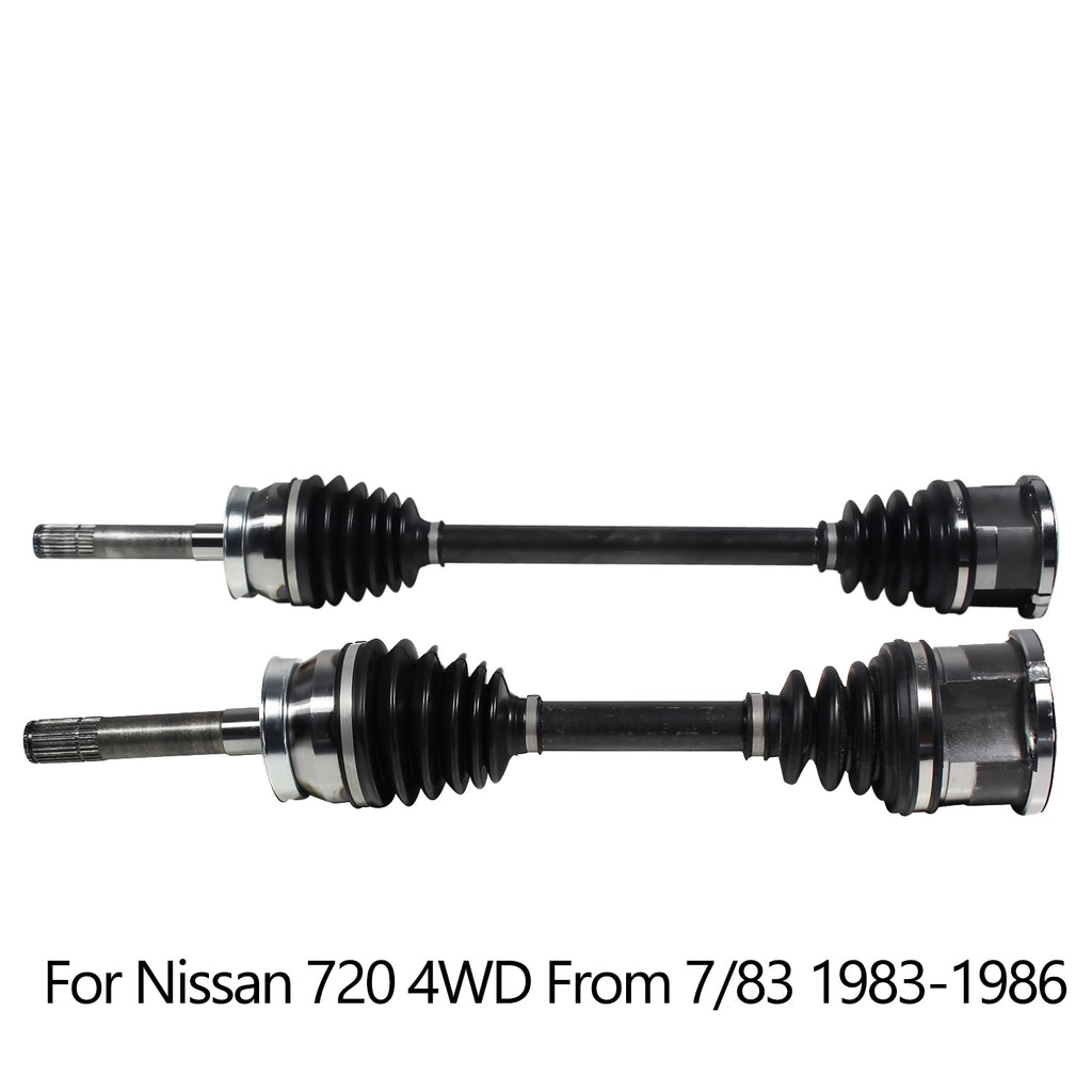 Pair Front Left Right CV Axle Joint Shaft For Nissan 720 4WD From 7/83 83-86