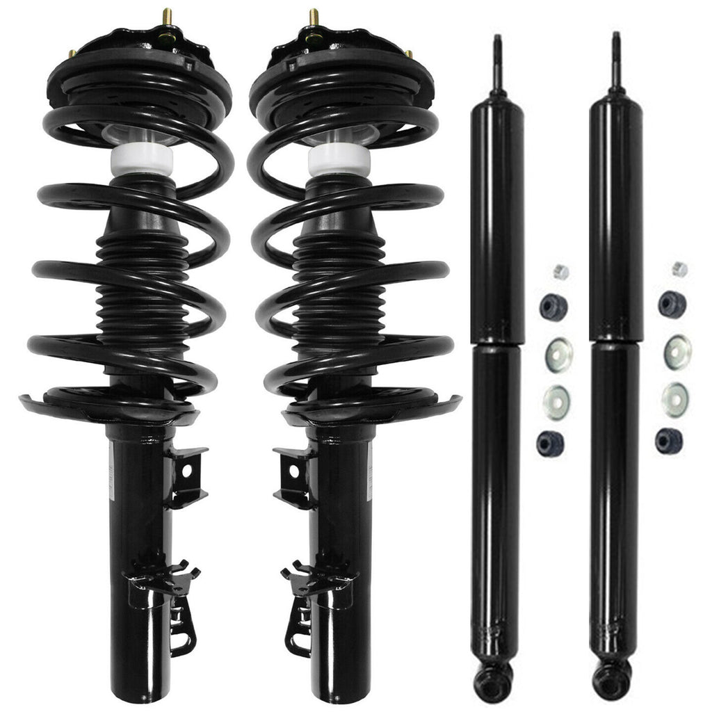 Fits 1998 - 2003 Toyota Sienna FWD Front complete Struts & SpringsRear Shocks