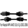 Pair CV Axle Joint Assembly Front ForMazda MPV Truck Van AWD 3.0L V6 2002-2006