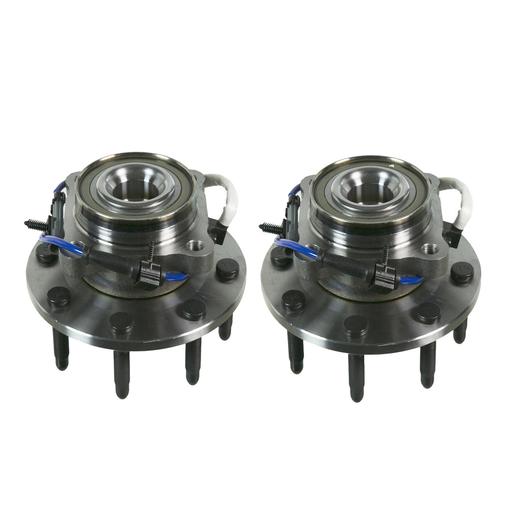 Pair Front Complete Wheel Hub Bearing Assembly For Sierra Silverado 2500 HD