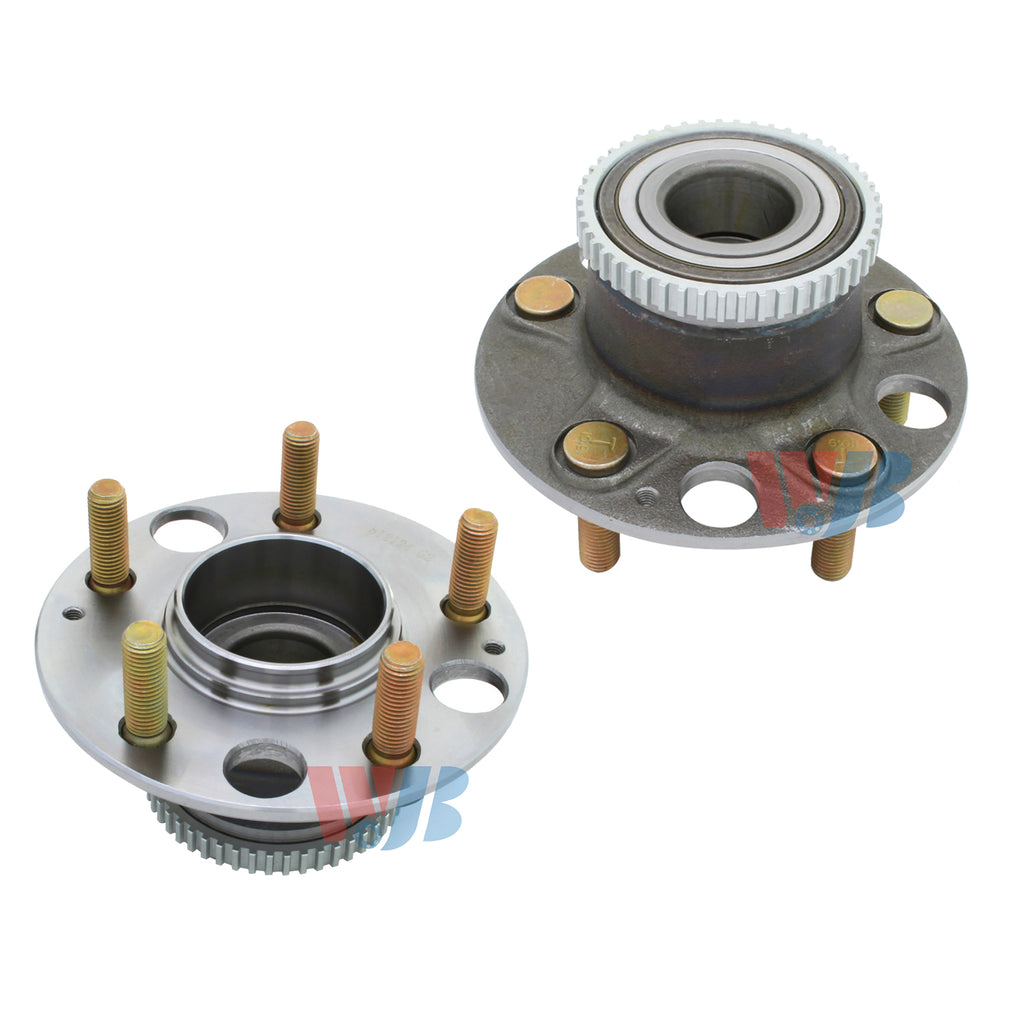 WJB 2 Rear Wheel Hub Bearing Assembly Fit Honda Odyssey 95-97 Isuzu Oasis 96-97