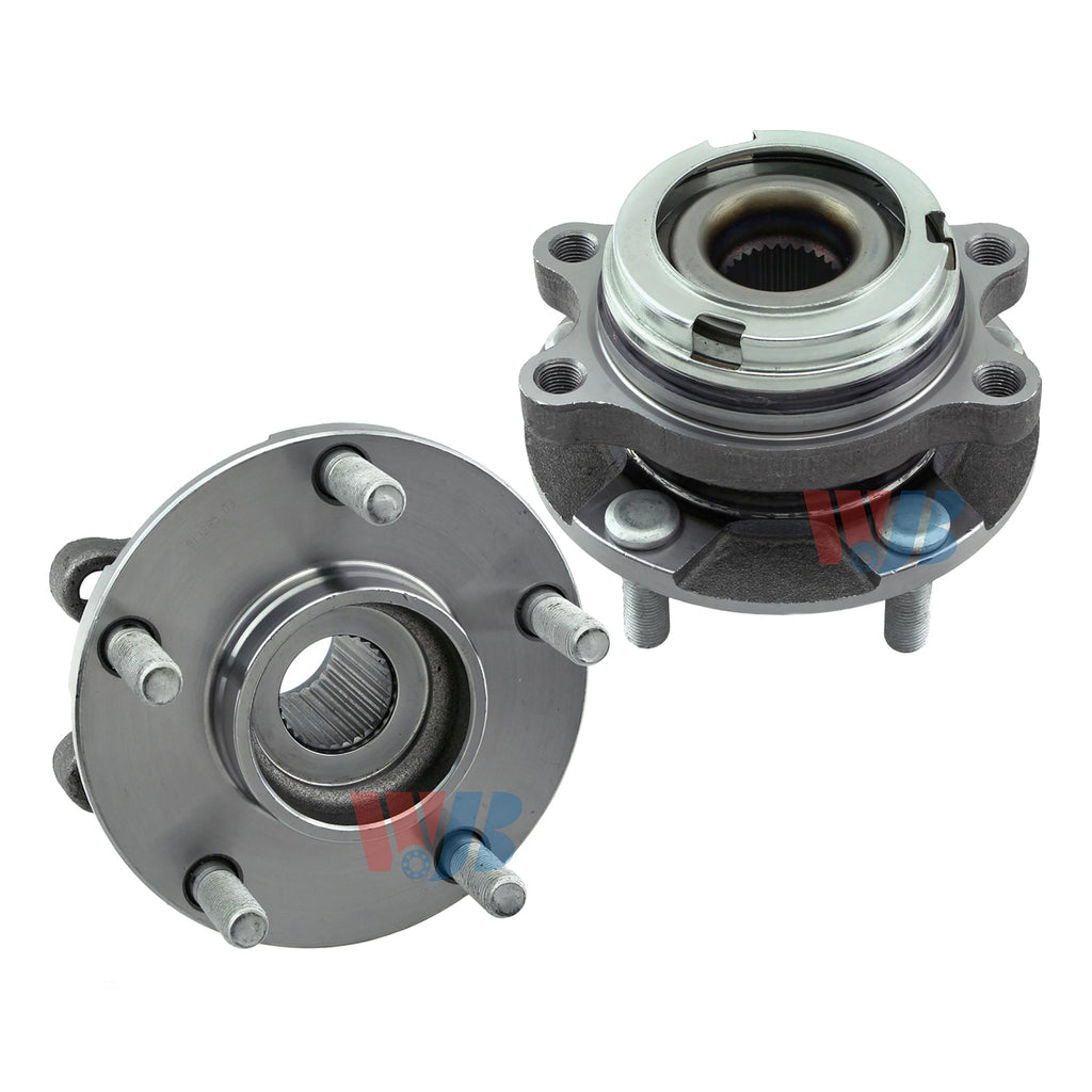 WJB 2 Front Wheel Hub Bearing Aembly Fit Nissan Altima 2.5L Non-AB 2007