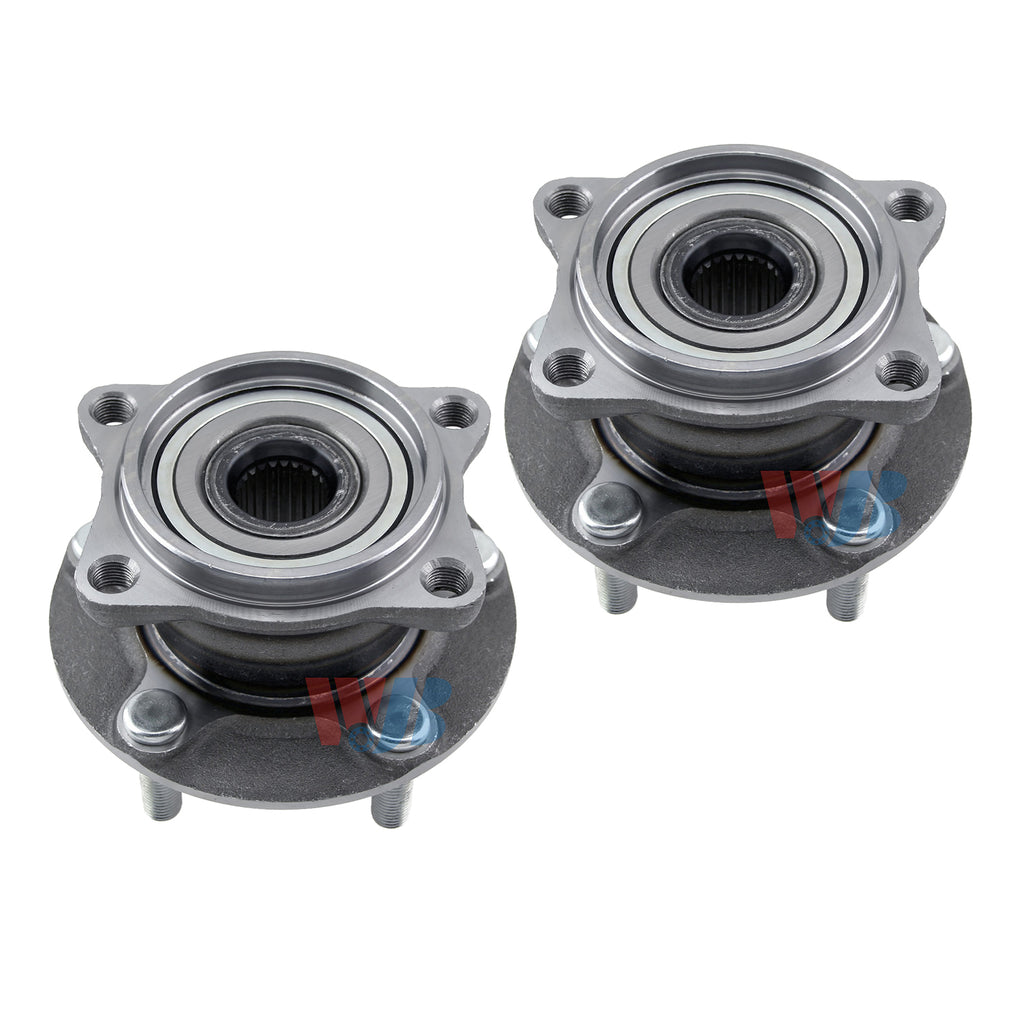 WJB 2 Rear Wheel Hub Bearing Assembly Fit Mitsubishi Endeavor AWD 3.8L V6 11-04