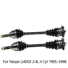 Rear Left Right Pair CV Axle Shaft Assembly For Nissan 240SX Coupe 2.4L 1995-98
