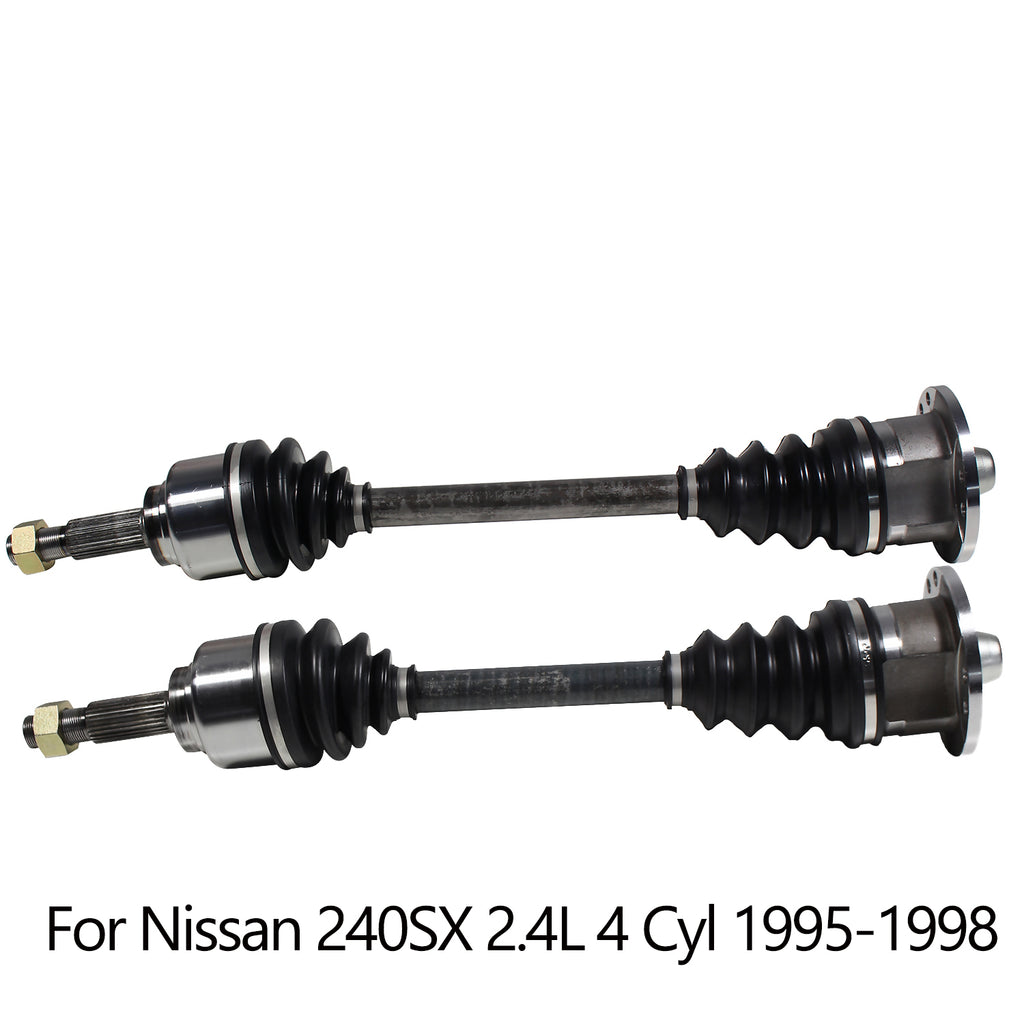 Rear Left Right Pair CV Axle Shaft Assembly For Nissan 240SX Coupe 2.4L 1995-98