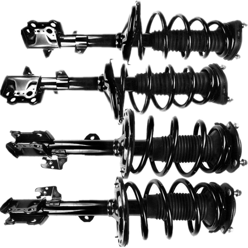 For 2008 2009 2010 Toyota Highlander 4WD Front Rear Complete Struts Coil Spring