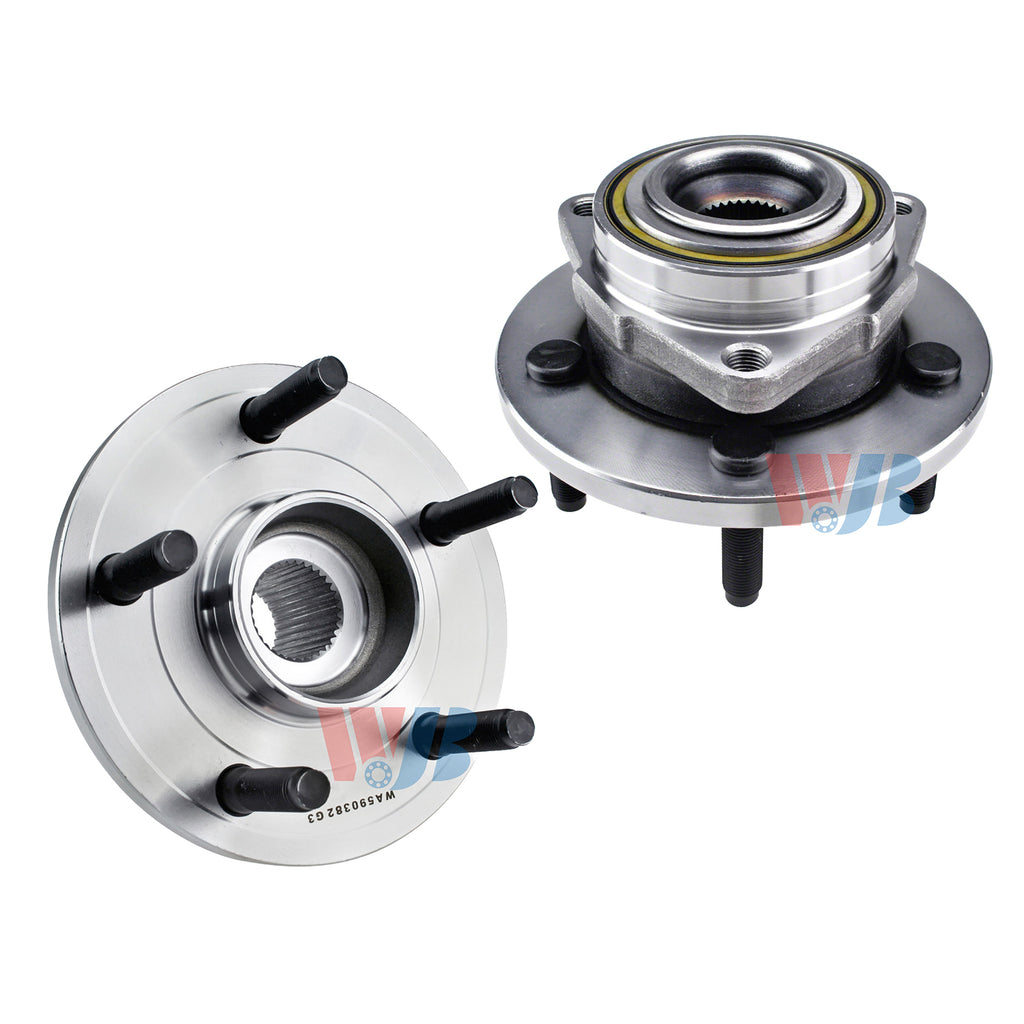 WJB 2 Front Wheel Hub Bearing Assembly Fit Dodge Dakota 2-Wheel ABS 2010