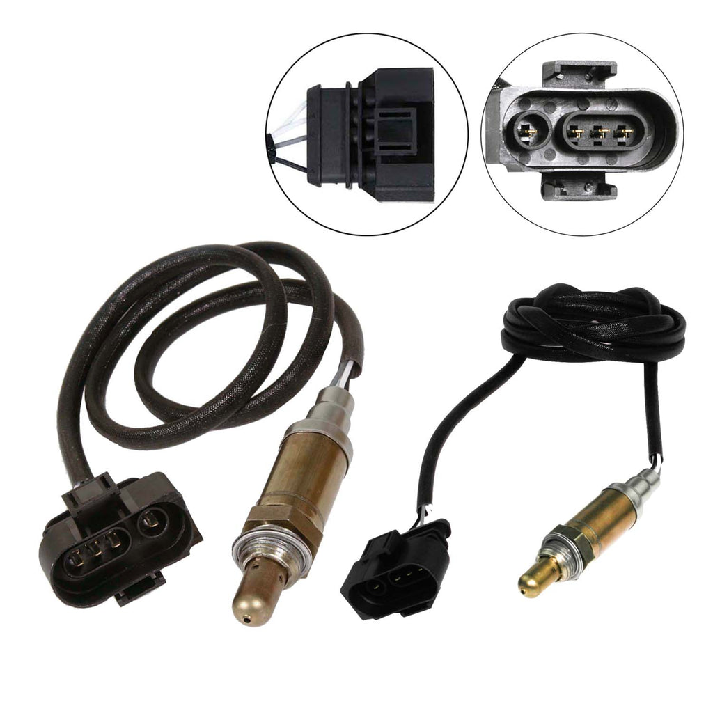 2Pcs Upstream & Downstream O2 Oxygen Sensor For 1999-1997 Audi A4 A6 Quattro