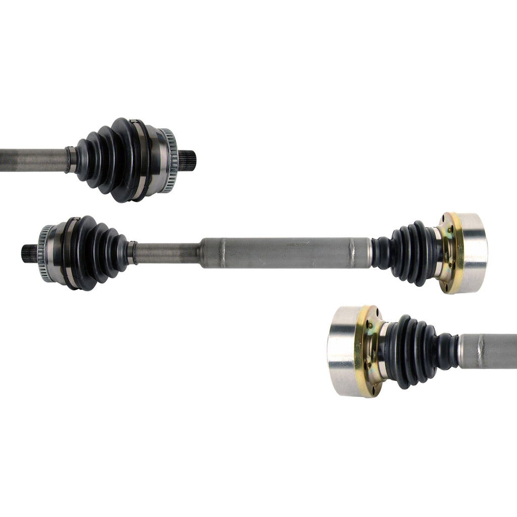 Pair CV Axle Joint Assembly Front ForAudi A4 Sedan Auto Trans AWD 1.8L 3.0L I4