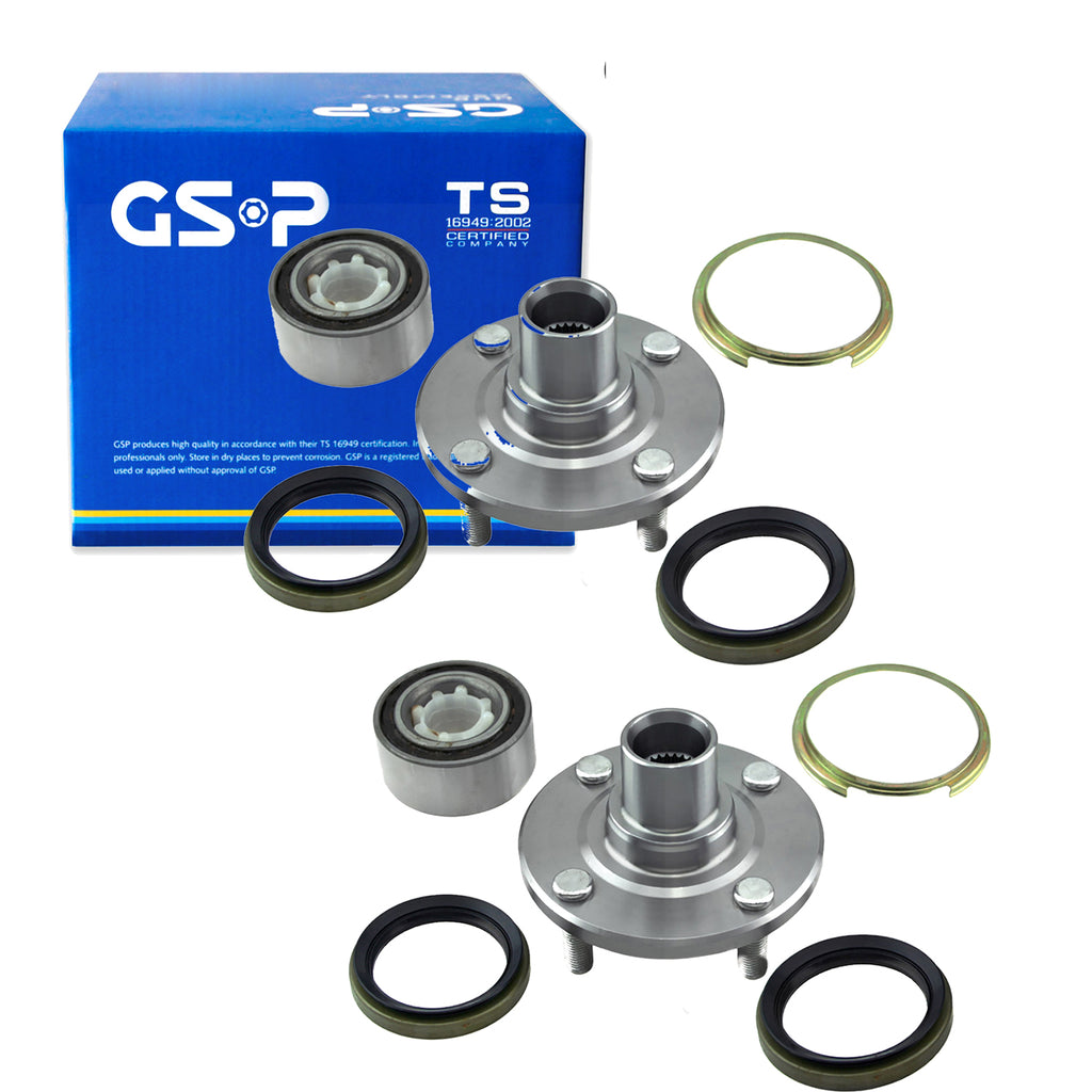 Pair Front Wheel Hub Bearing Assembly For 88-98 Chevy Geo Prizm Toyota Corolla