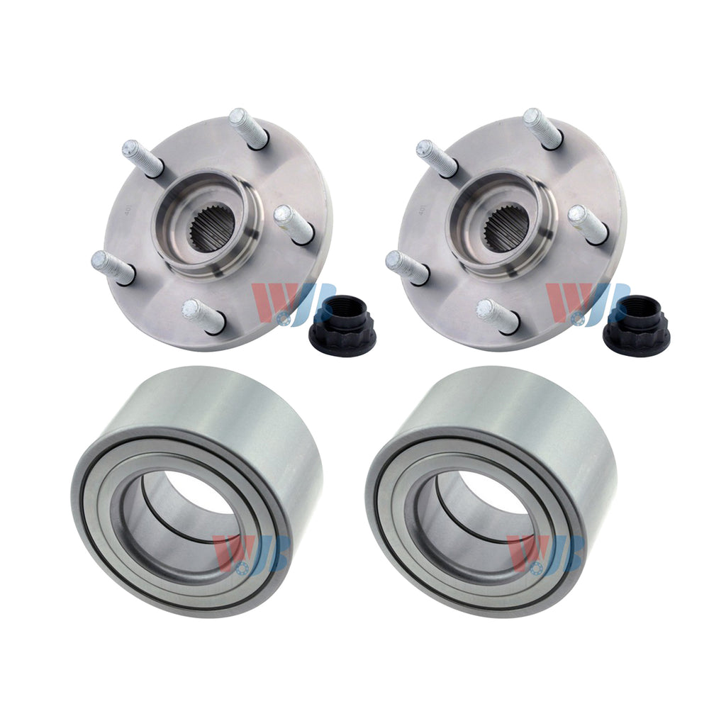 WJB Front Wheel Hub Bearing Kit Fit Toyota Highlander 2.4L 3L AWD 2001-2011