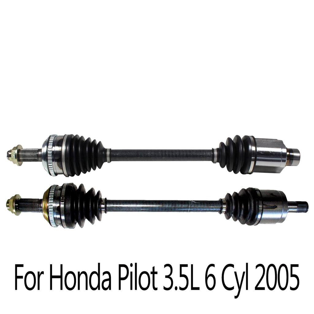 Pair CV Axle Joint Assembly Front For Honda Pilot EX Sport 3.5L 6 Cyl 2005