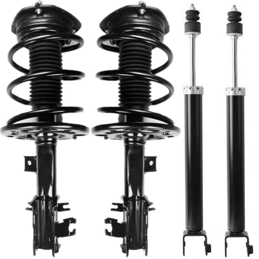 For 2009 - 2012 Nissan Maxima S Sedan Front Strut & Coil Spring + Rear Shocks