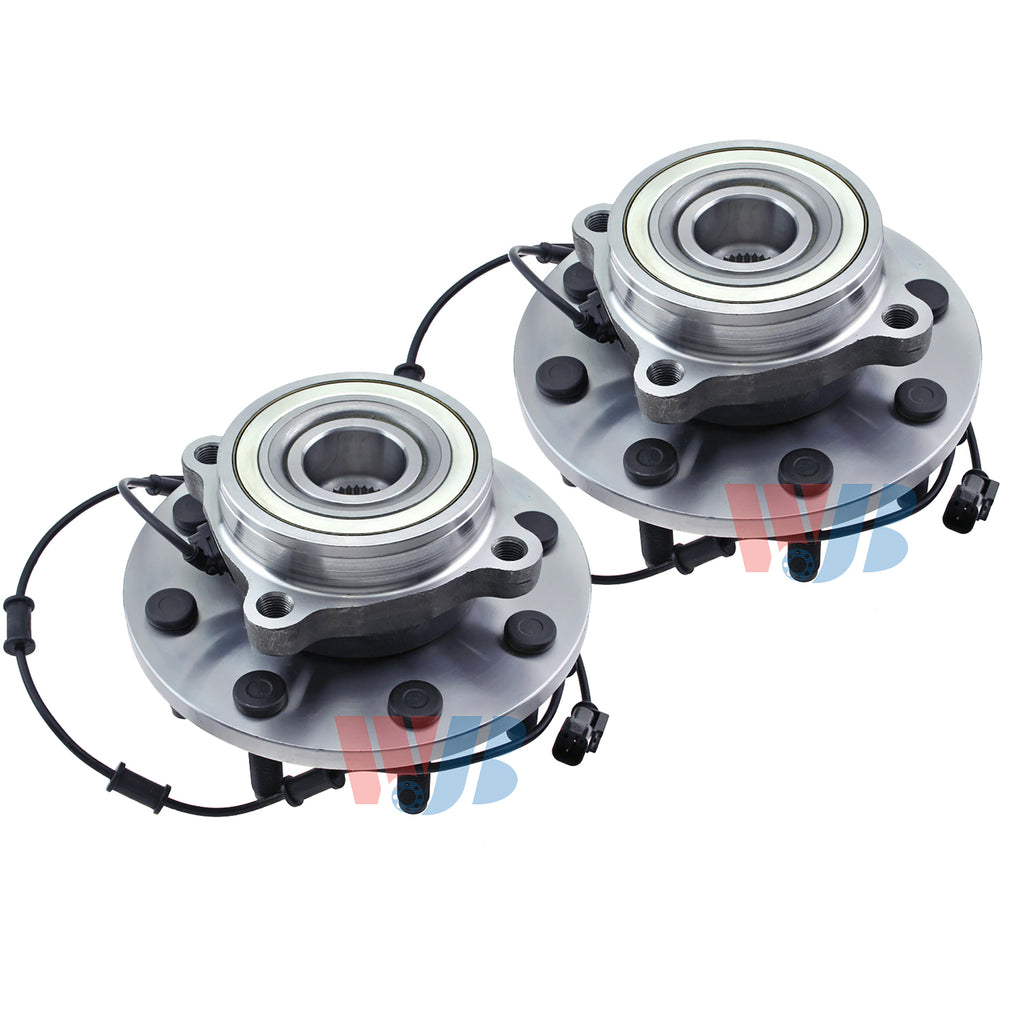 A Pair Front Wheel Hub Bearing Assembly FitDodge Ram 1500 2500 3500 4WD 8 Stud