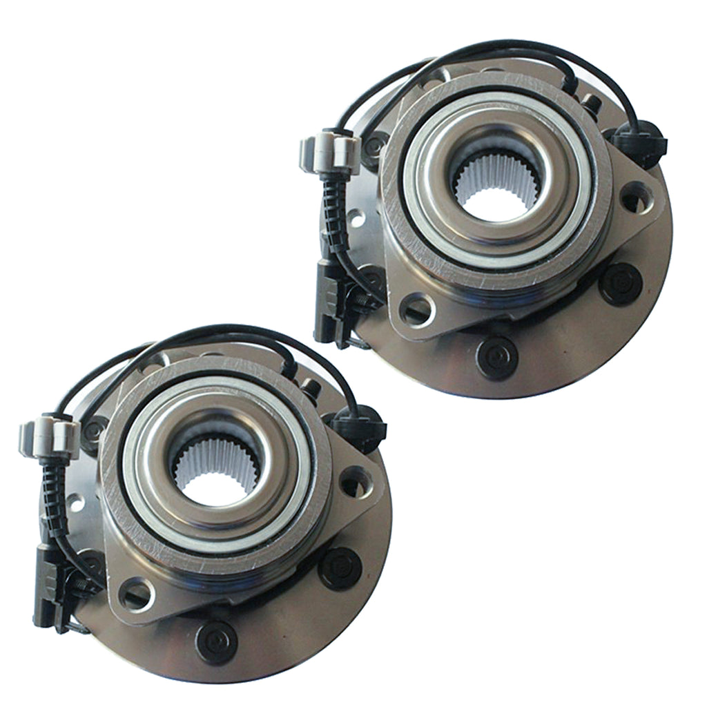 GSP Pair Front Wheel Hub Bearing Assembly For Cadillac Chevry GMC 4WD AWD 6 Stud