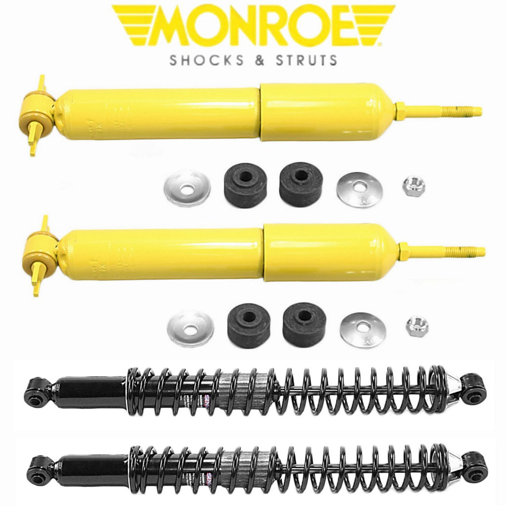 Monroe Front Magnum Shocks & Rear Load Adjusting Shocks For Dodge Ram 1500 RWD