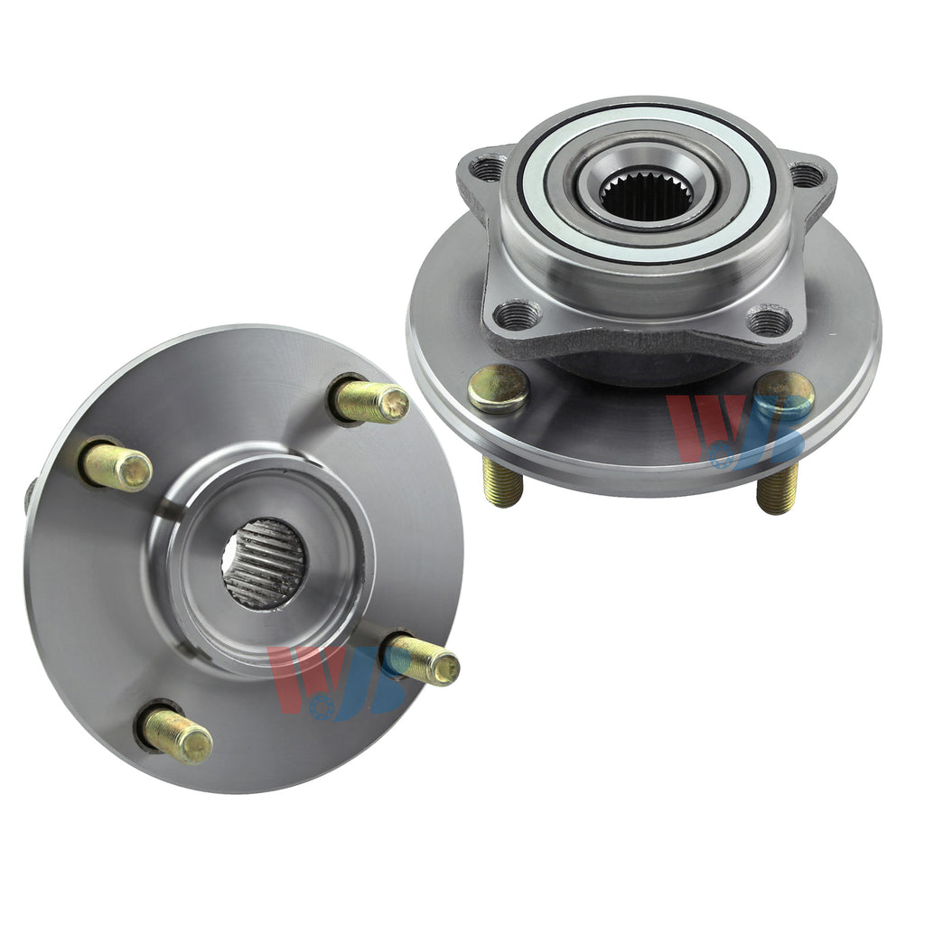 WJB 2 Front Wheel Hub Bearing Assembly Fit Mitsubishi Galant FWD 4 Studs 94-03