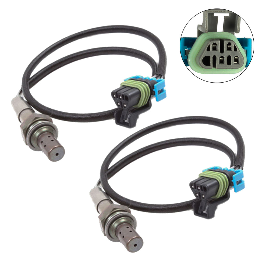 2Pcs Premium Downstream Oxygen O2 Sensor For Chevy Tahoe Gmc Sierra 1500 Yukon