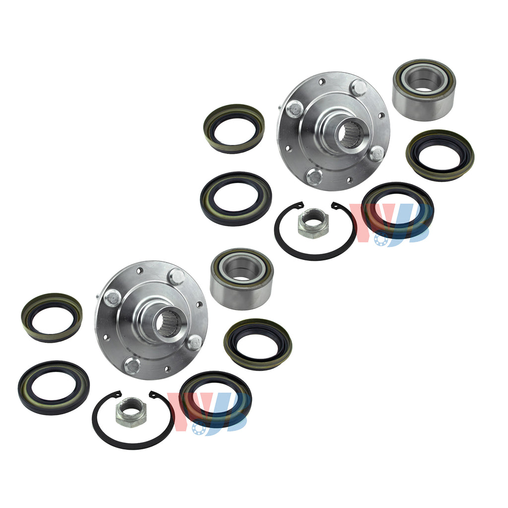 WJB 2 Front Wheel Hub Seal Bearing Assembly Repair Kit Fit Honda Accord Prelude