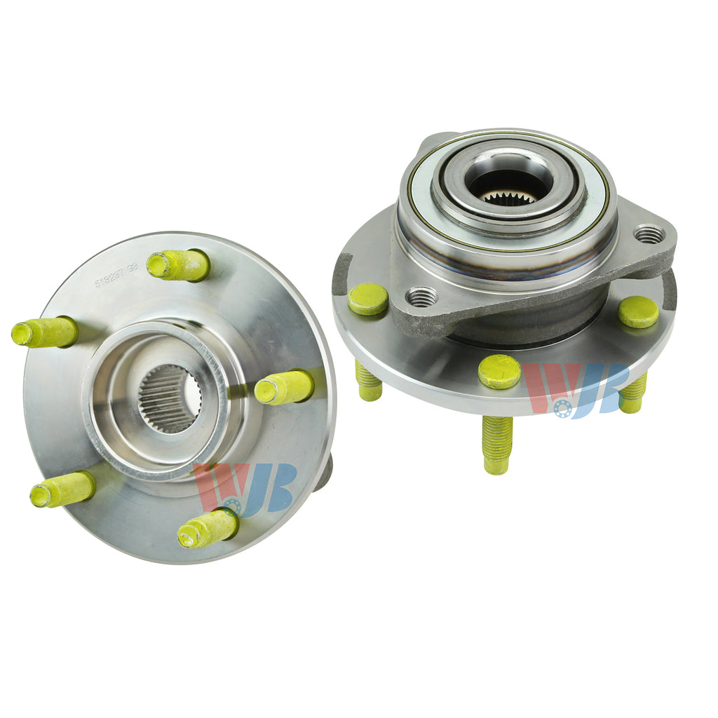 WJB 2 Front Wheel Hub Bearing Assembly Fit Chevrolet HHR LS Panel Non-ABS 08-06