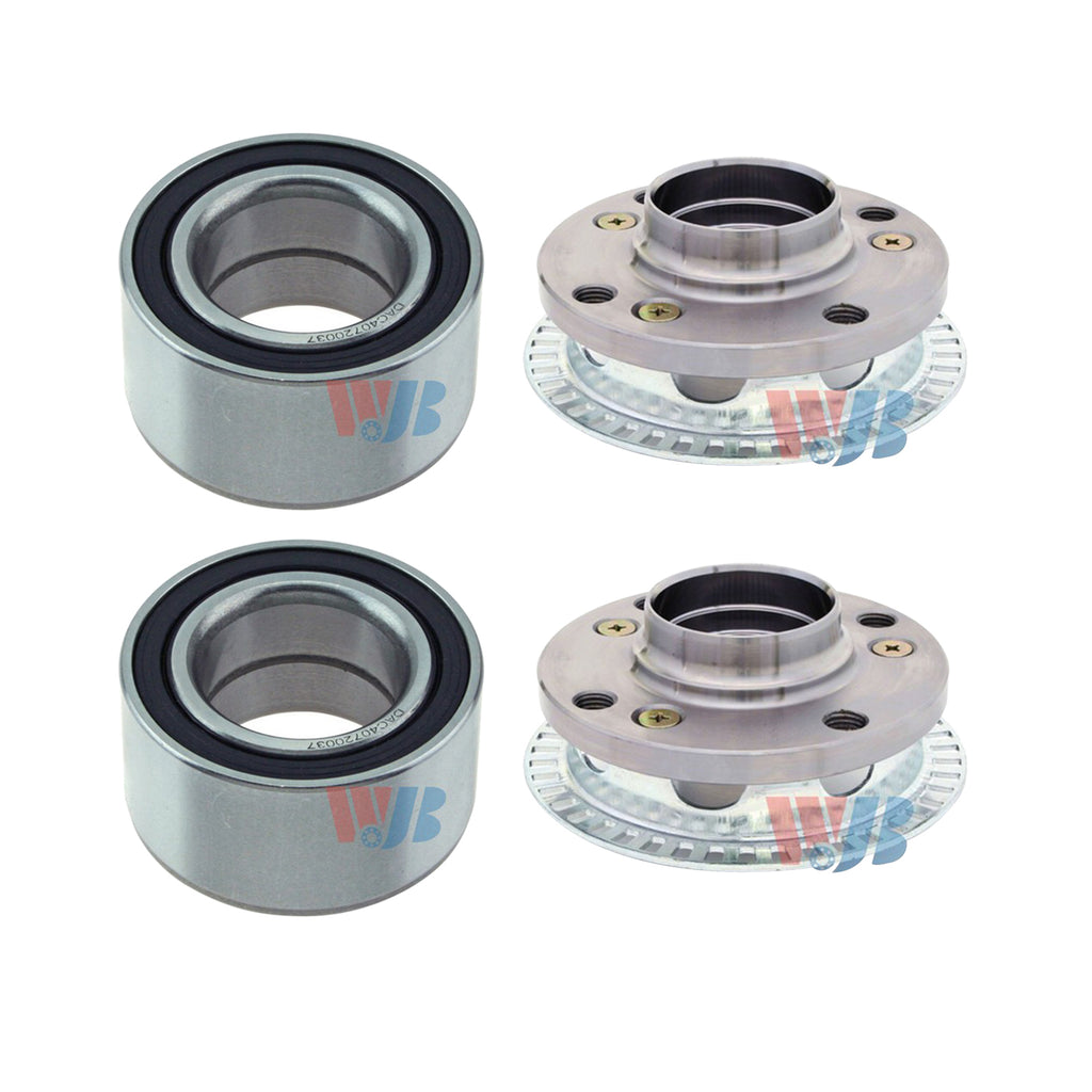 Pair Front Wheel Hub &Bearing Assembly Fit Volkswagen Cabrio Corrado Golf Jetta