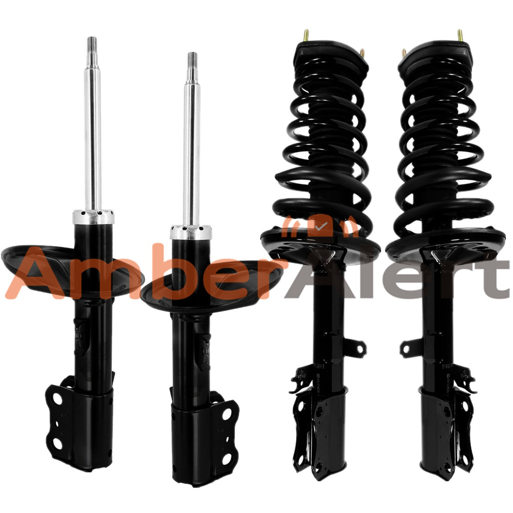 For 1997-2001 Toyota Camry 2.2L Rear Strut & Spring Assembly + Front Bare Struts