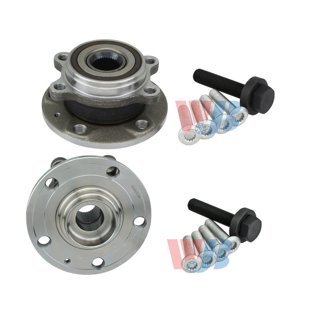 WJB 2 Front Wheel Hub Bearing Assembly Fit AUDI A3 TT VW PASSAT JETTA GOLF 06-15