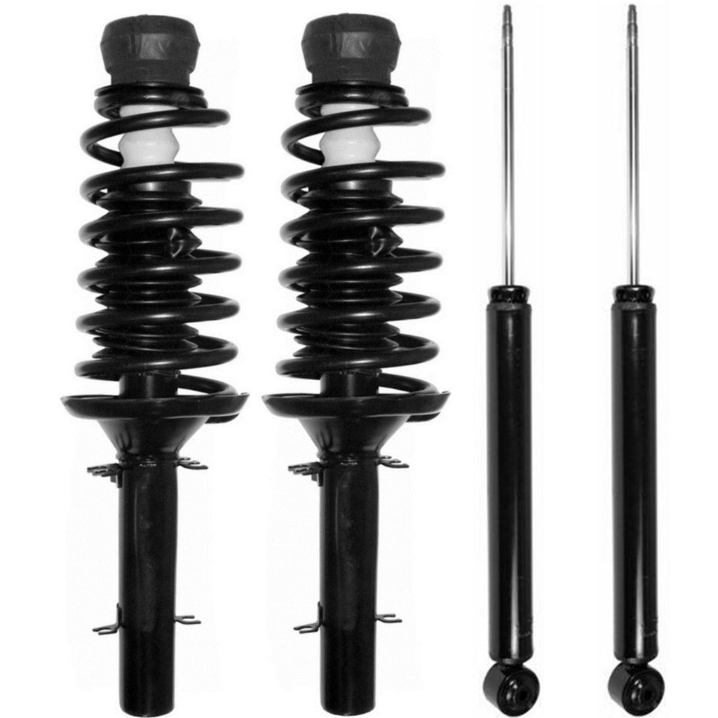 Fits 2007 2008 2009 VW Golf Jetta City Front Strut Assembly & Rear Shocks