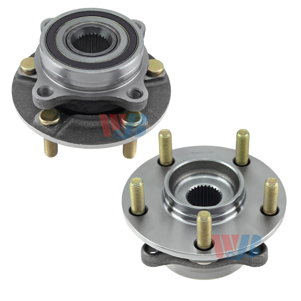 WJB 2 Front Wheel Hub Bearing Assembly FitMitsubishi Lancer AWD 2012-2008