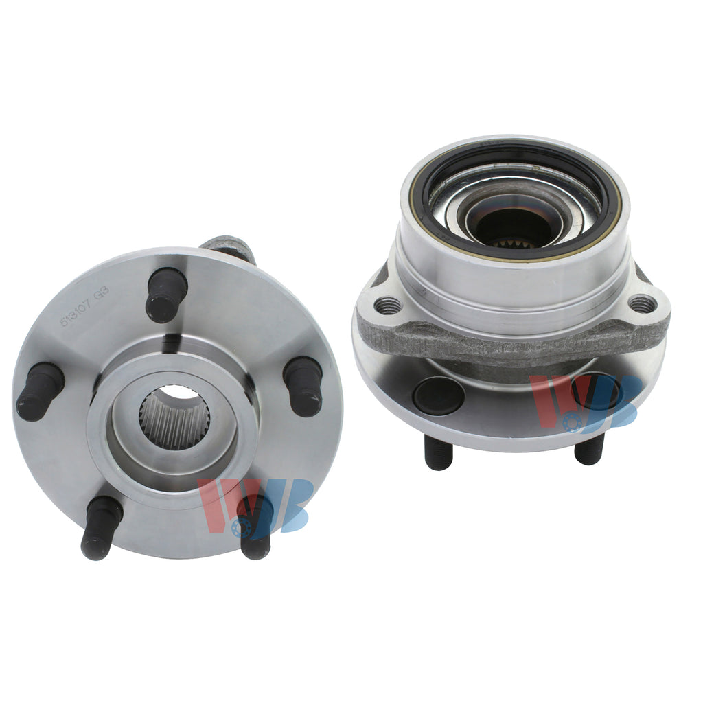 WJB 2 Front Wheel Hub Bearing Assembly Fit Jeep Cherokee Wrangler Wagoner