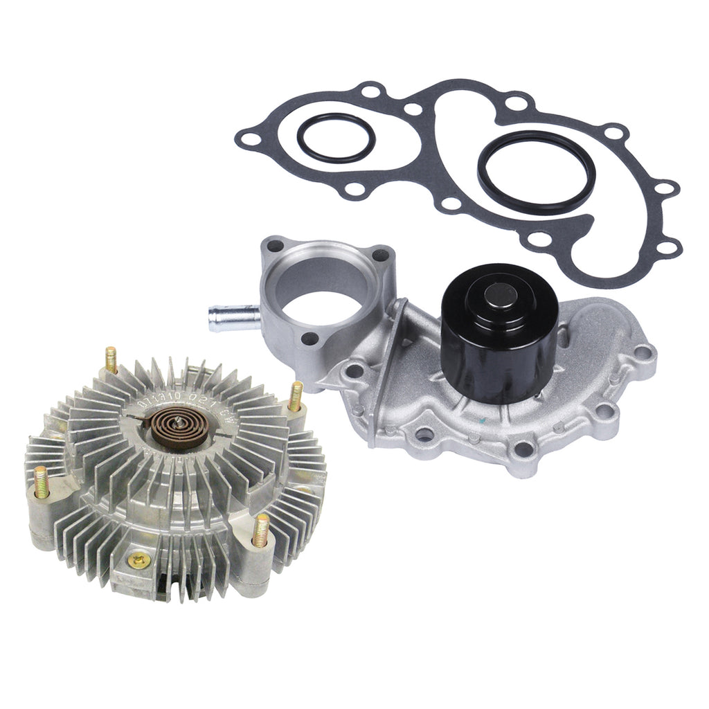 Water Pump & Fan Clutch kit for 96-02 Toyota 4Runner T100 3.4L w/By-pass Tube