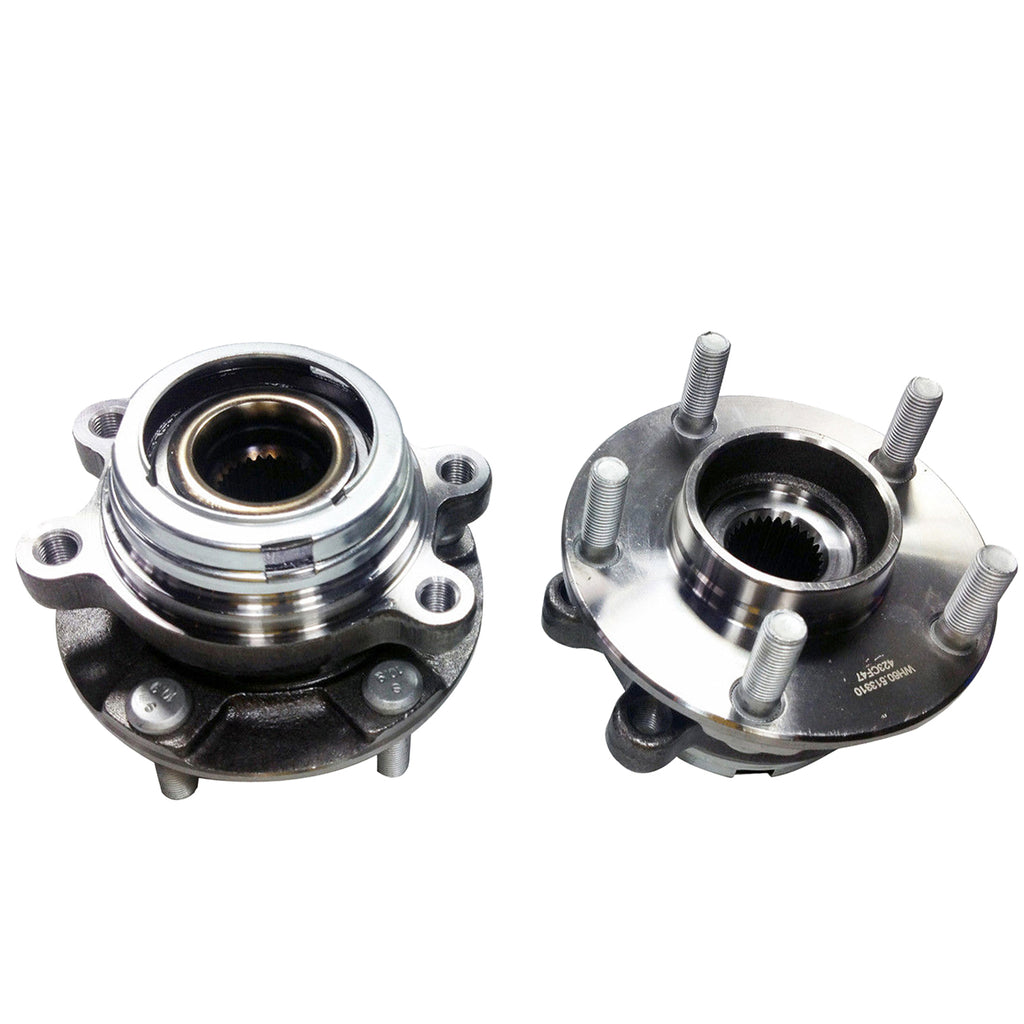 Pair Front Wheel Hub Bearing Assembly For 03-07 Nissan Murano Quest 3.5L AWD FWD