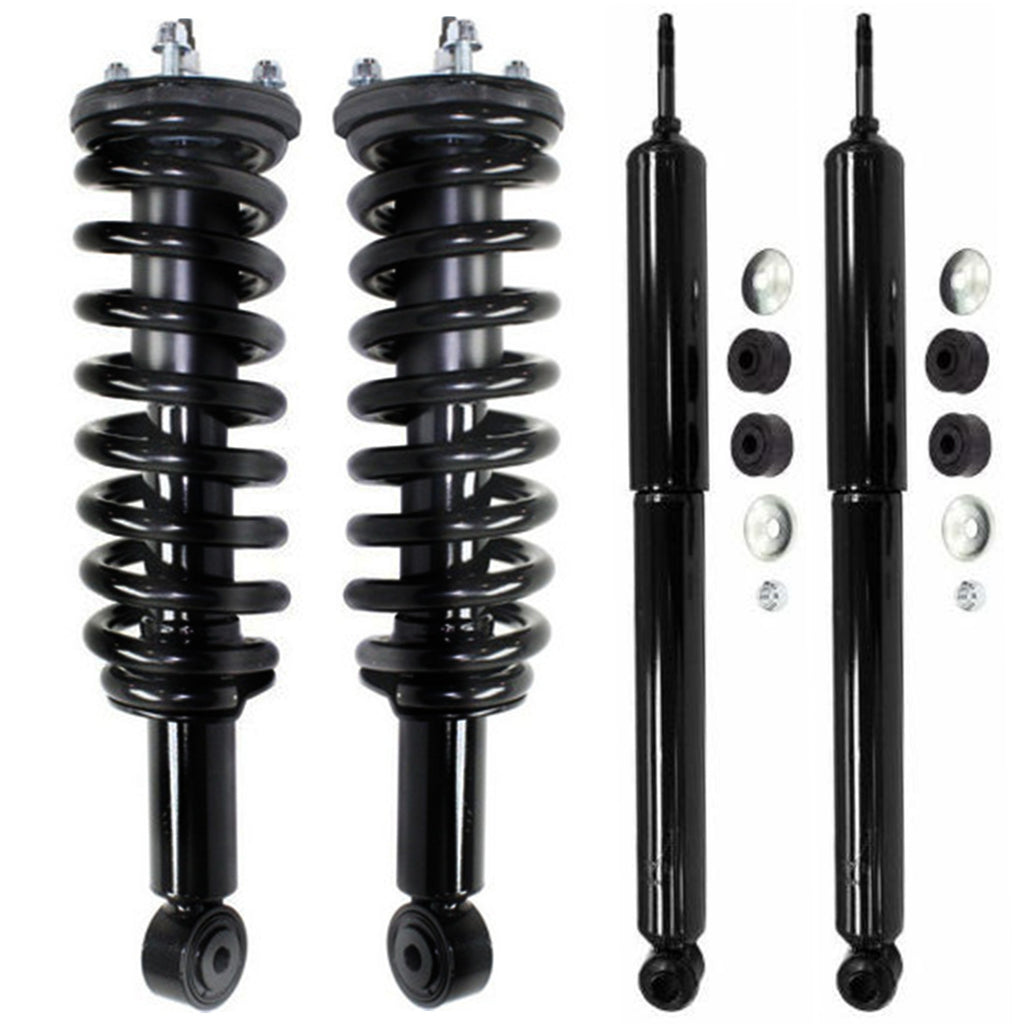 Front Sruts & Coil Spring Assembly Rear Shocks for Toyota Sequoia 2003 - 2007