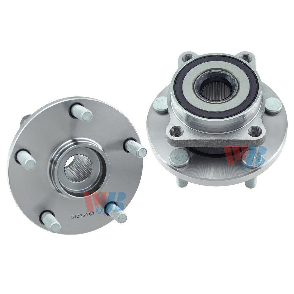 WJB 2 Front Wheel Hub Bearing Assembly FitSubaru B9 Tribeca Tribeca